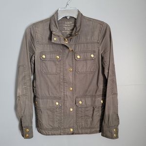 J. Crew Relaxed Boyfriend Field Olive Green Jack. Size XXS